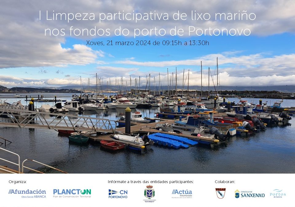 Próxima Limpieza del Puerto de Portonovo el 21 de marzo de 2024